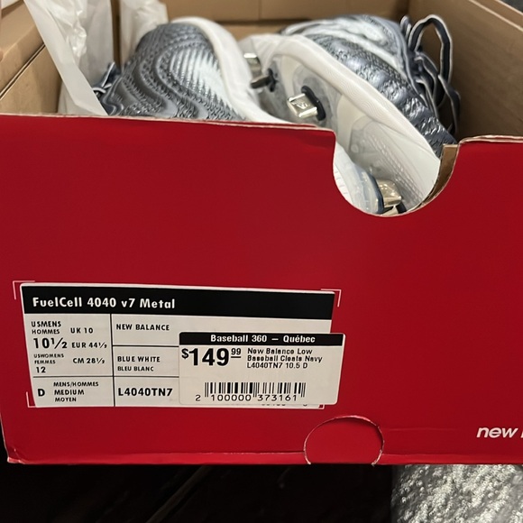 NWT Men’s metal baseball cleat - Picture 6 of 6